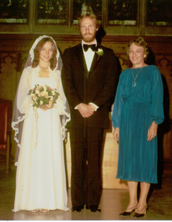 Nancy with Beth and Don at wedding